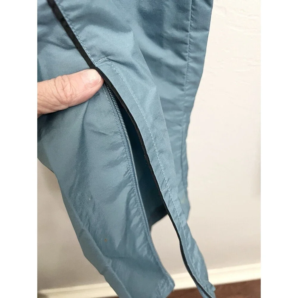 Vintage 90s Nike Wide Leg Baggy Lightweight Track Pants Size XL Blue Pockets